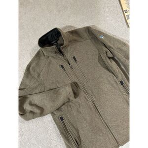 Kuhl Interceptr Fleece Brown Full-Zip Jacket Hiking Outdoor Mens Medium EUC
